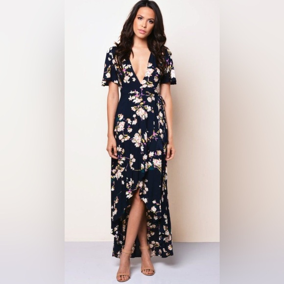 COTTON CANDY FLORAL PRINT DRESS SIZE L GREAT CONDITION - Picture 4 of 14